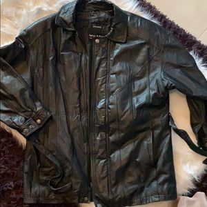 Vintage Wilson black leather jacket